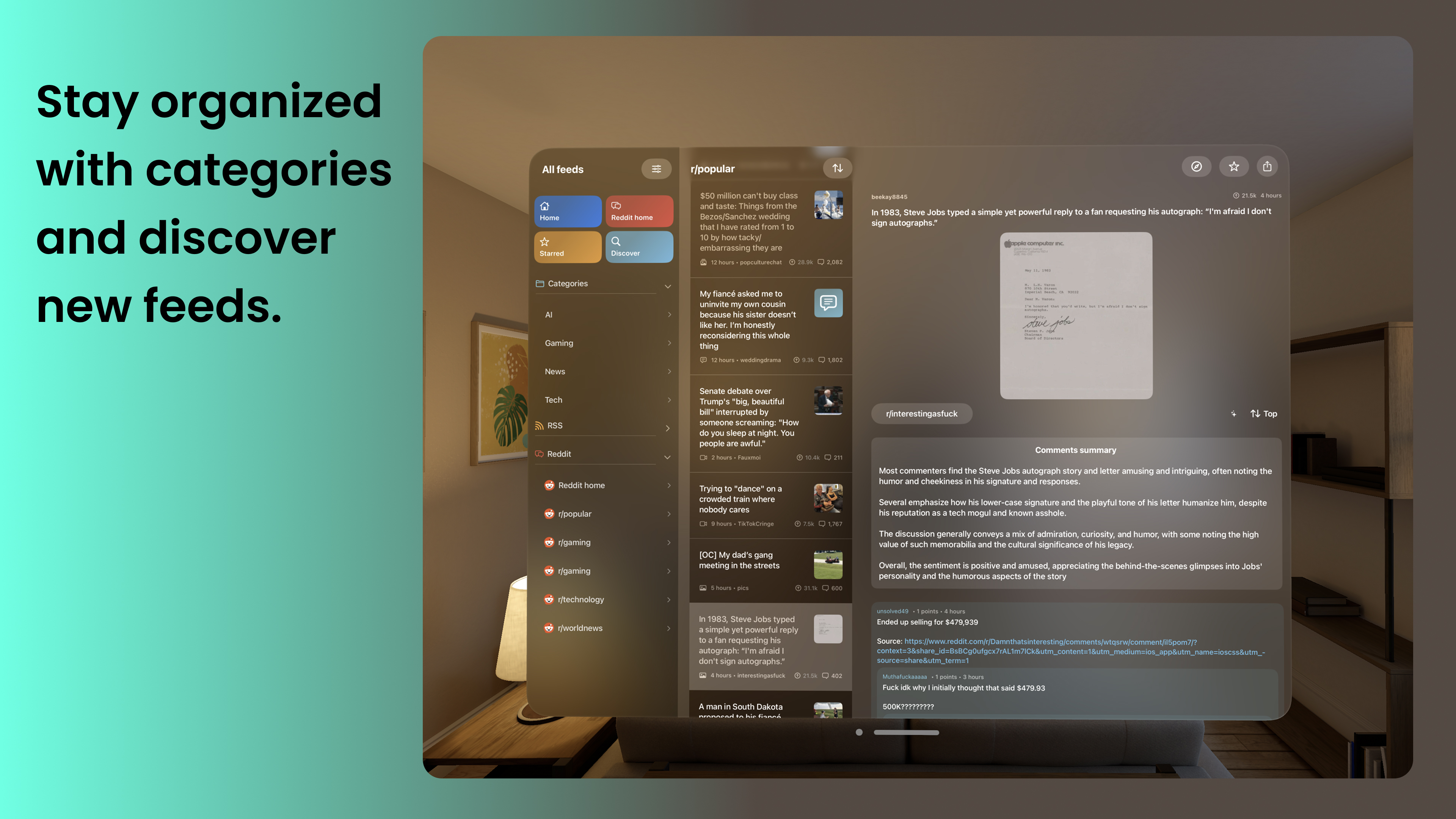 NewsNinja Vision Pro screenshot 2